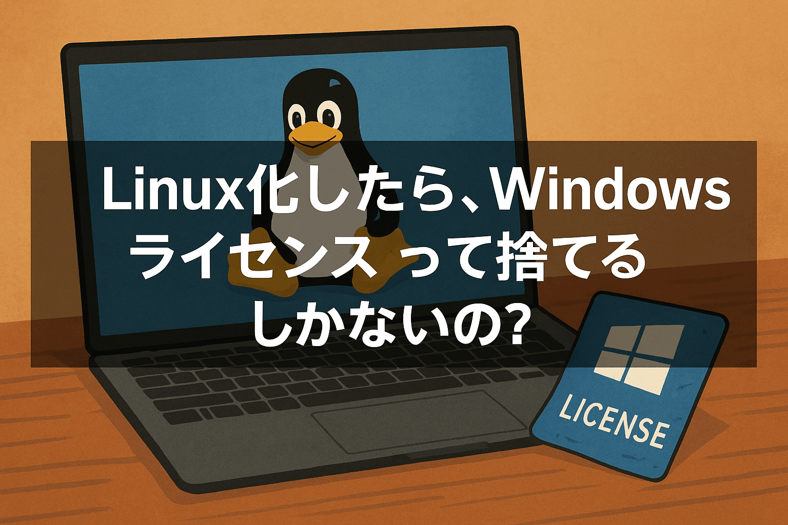 Linux化したら、Windowsライセンスって捨てるしかないの？